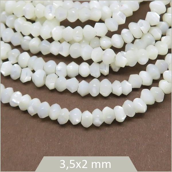 Perles soucoupe coquillage nacre