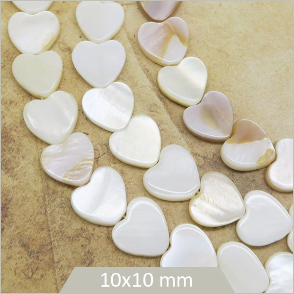 Perles coeur coquillage en gros