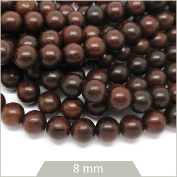 Grossiste perles en bois foncé