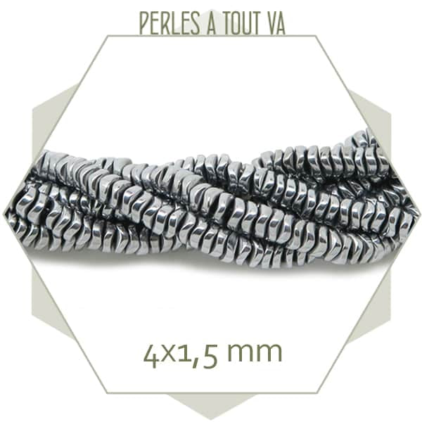 boutique perles heishi hématite