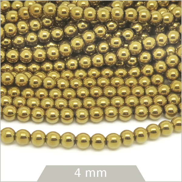 Vente en ligne perles hématite dorées