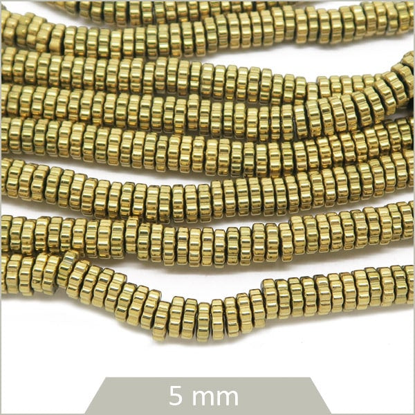 Lot de Dix Perles Dorées pour Cheveux en Acier Inoxydable • Bob Marley