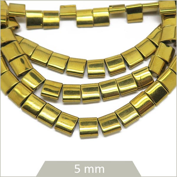 Vente perles tila en hématite doré