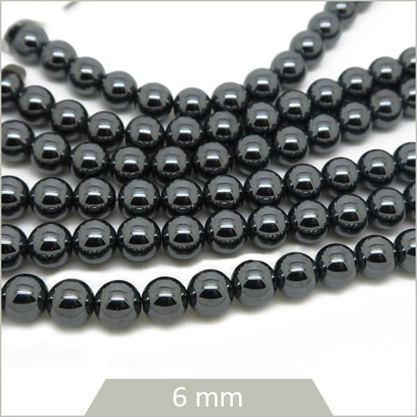 Fournisseur perles rondes hématite