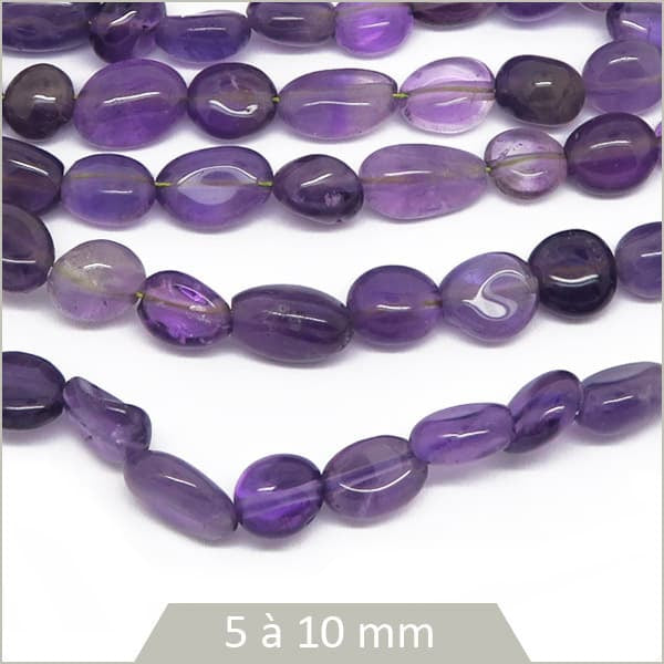 Perles améthyste pour créer bijoux