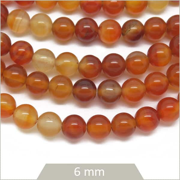Vente perles cornaline en gros pour bijoux