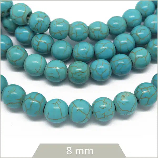 Grossiste perles rondes howlite