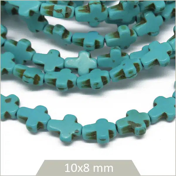 Boutique perles croix howlite