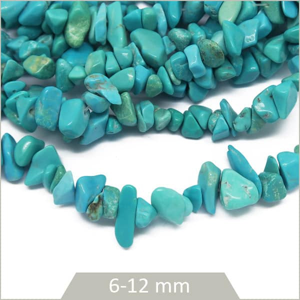 Fournisseur perles chips howlite teinté