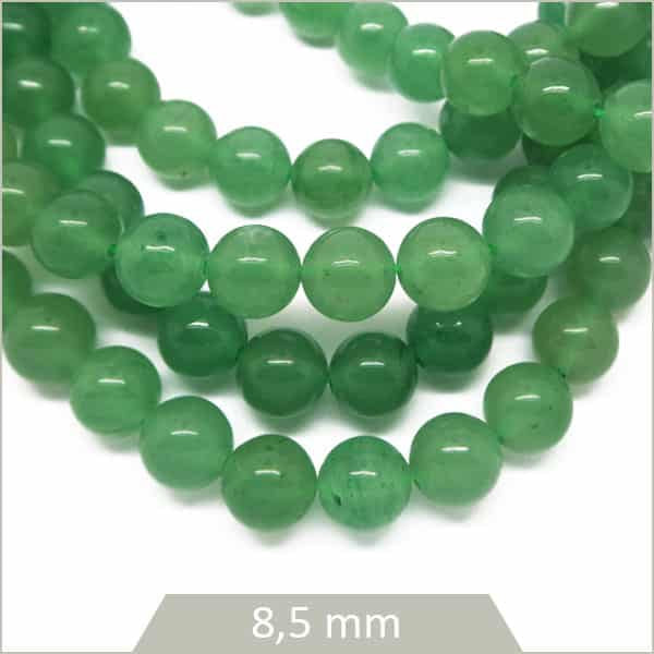 Rang de perles en aventurine pour bijoux