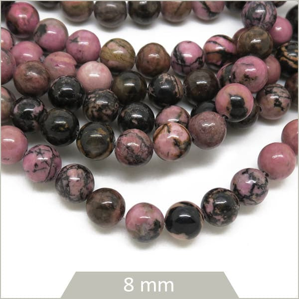 Vente en gros perles rhodonite