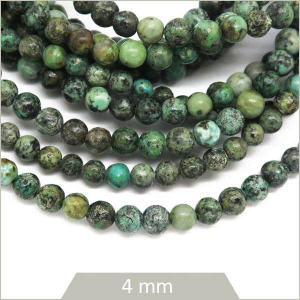 Perle de Turquoise Naturelle Ronde 2mm | Pierre Naturelle