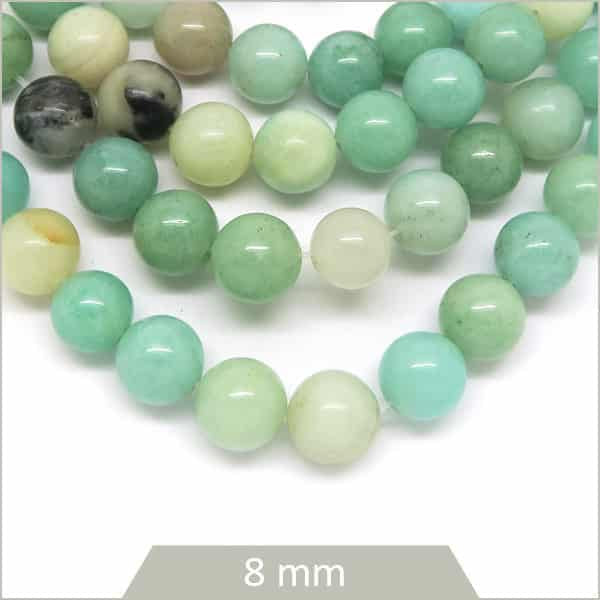 Vente perles ronde amazonite pour bijoux