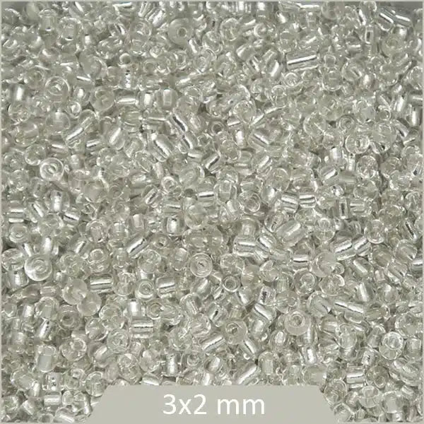 Vente perles rocailles transparentes