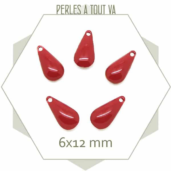 Vente pendentif émaillé goutte en gros