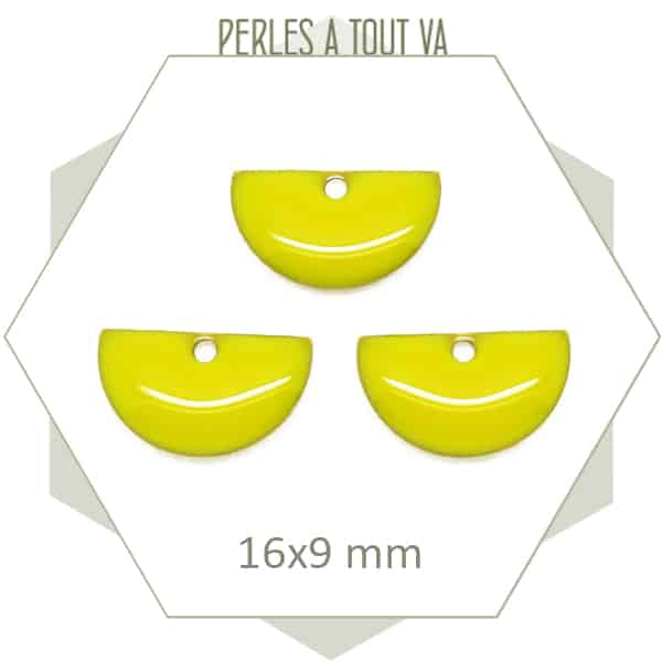 Fournisseur sequins émaillés demi-cercle