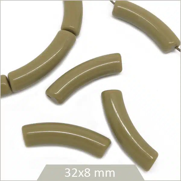 perles tubes acetate