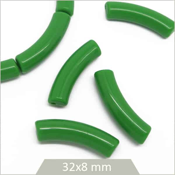 Perles tubes plastique pour bijoux