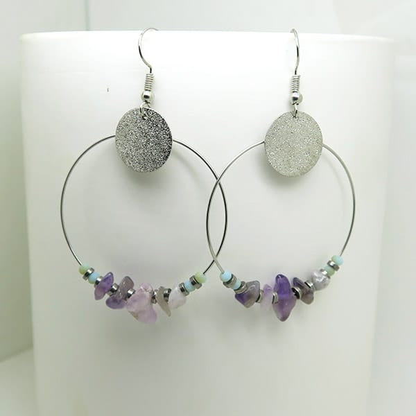 Création boucles d'oreilles créole