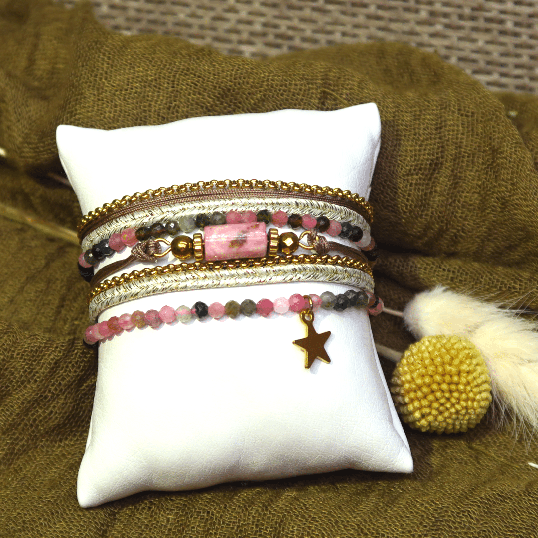 DIY bracelet multi range pierre naturelle