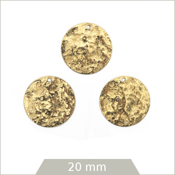 Fournisseur breloques martelées pour bijoux