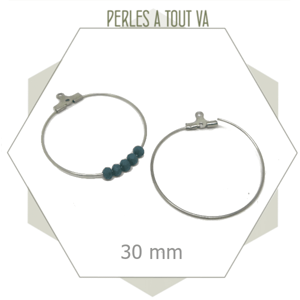 création boucles d'oreilles créoles