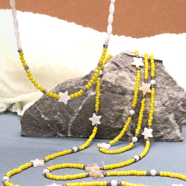 DIY collier long en perles