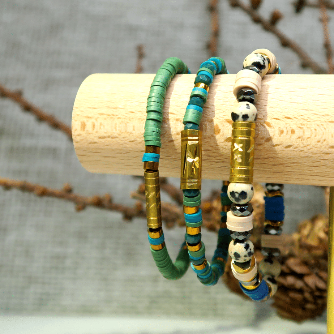 Perles de finition cache noeud bracelet