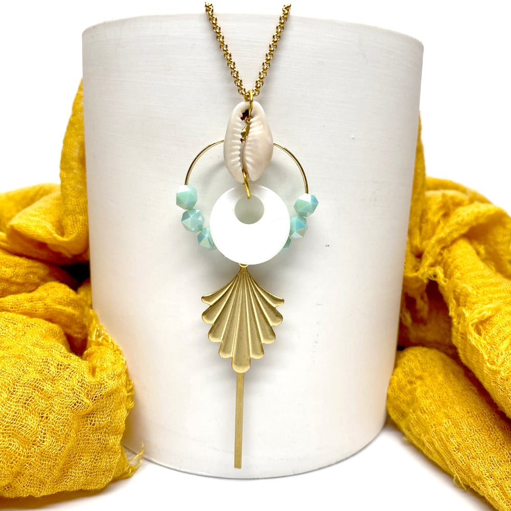 Idée création sautoir doré