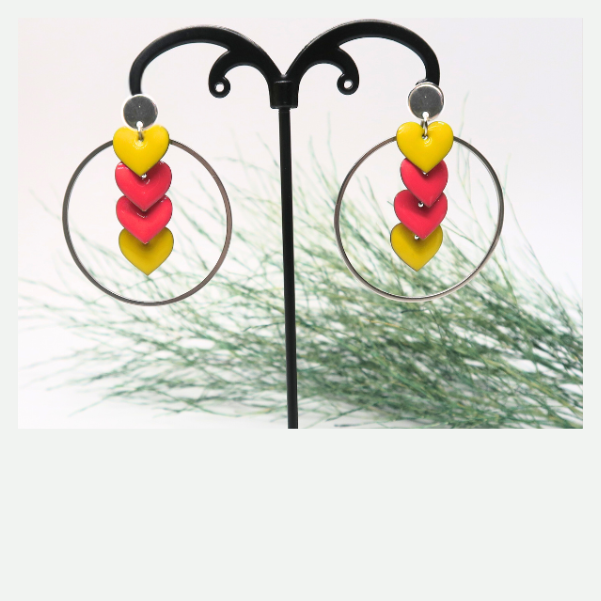 DIY Créoles cœurs Joy