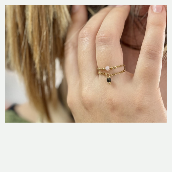 DIY Bagues chaînes et pierres