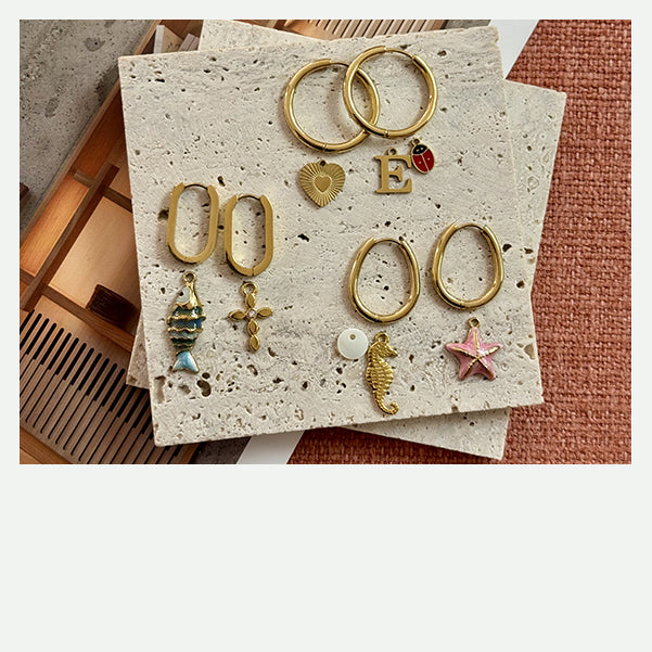 breloques acier inoxydable bijoux DIY