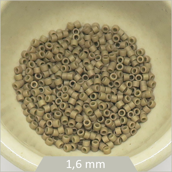 5g de perles Miyuki Delica 11/0, DB0390 kaki mat