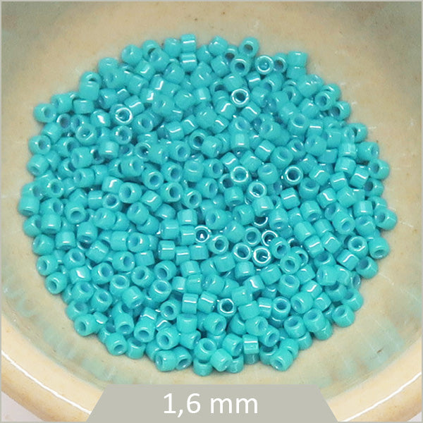 5g de perles Miyuki Delica 11/0, DB0658 turquoise