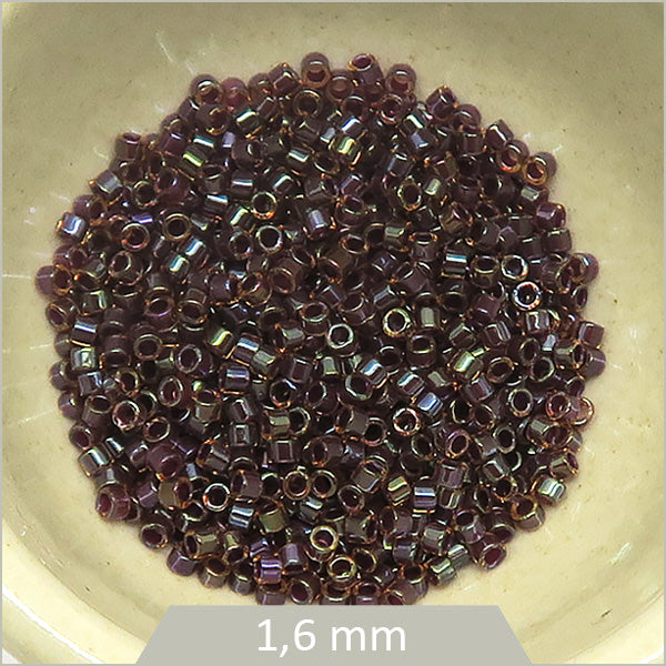 5g de perles Miyuki Delica 11/0, DB0061 topaze violet