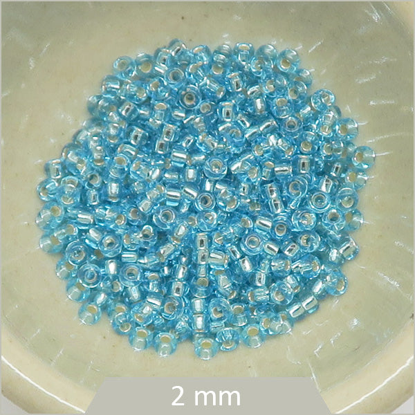5g Rocaille Miyuki  11/0, 0018 bleu argenté