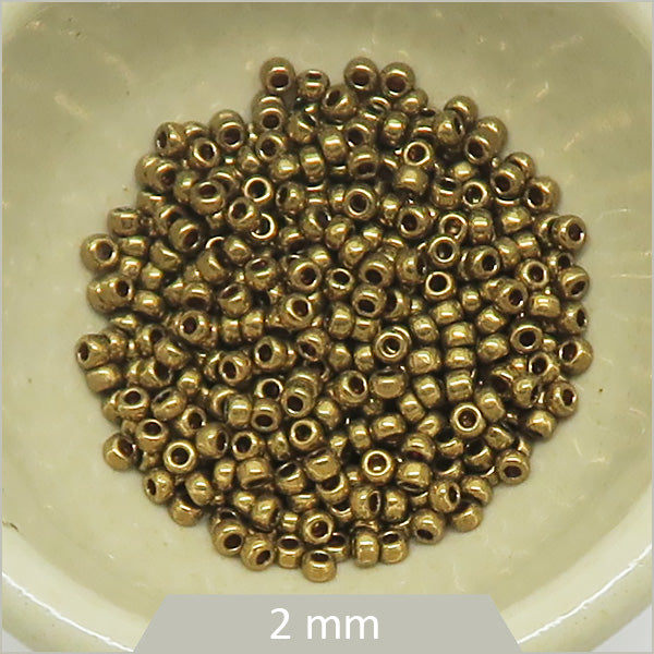 5g Rocaille Miyuki  11/0, 0457L bronze métallique