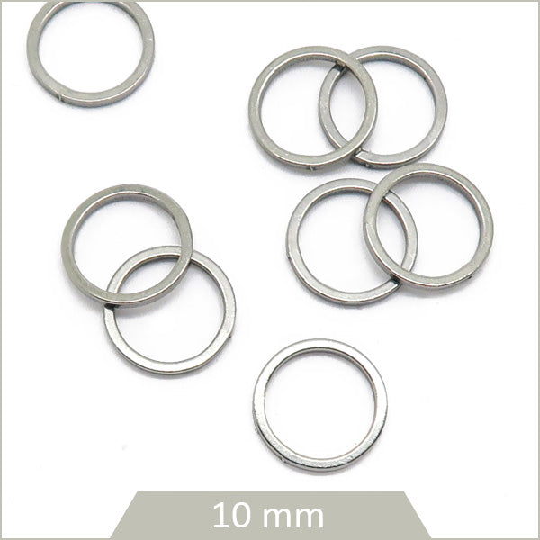 12 anneaux fermés ronds en acier 10 mm