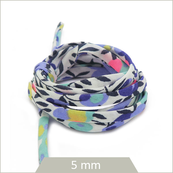 1 m de cordon Liberty 5mm Wiltshire Aurore fluo