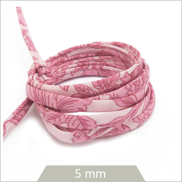 1 m de cordon Liberty 5mm Sambourne Rose Buvard
