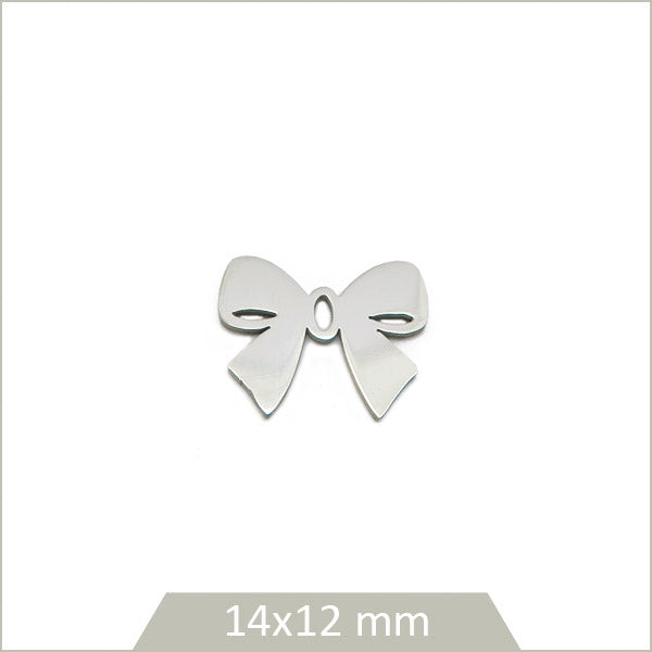 1 breloque noeud en acier inoxydable 304