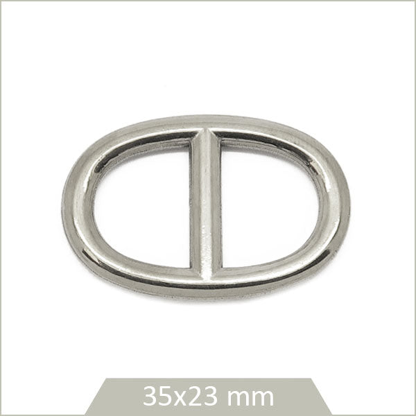 1 connecteur maille marine en acier inoxydable 304, 35x23 mm