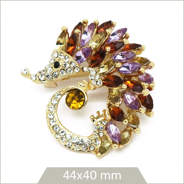 broche hérisson couleur automne