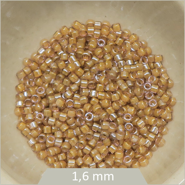 5g de perles Miyuki Delica 11/0, DB2043 noisette