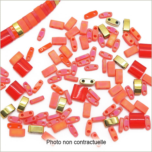 6g de mix de perles Tila pamplemousse