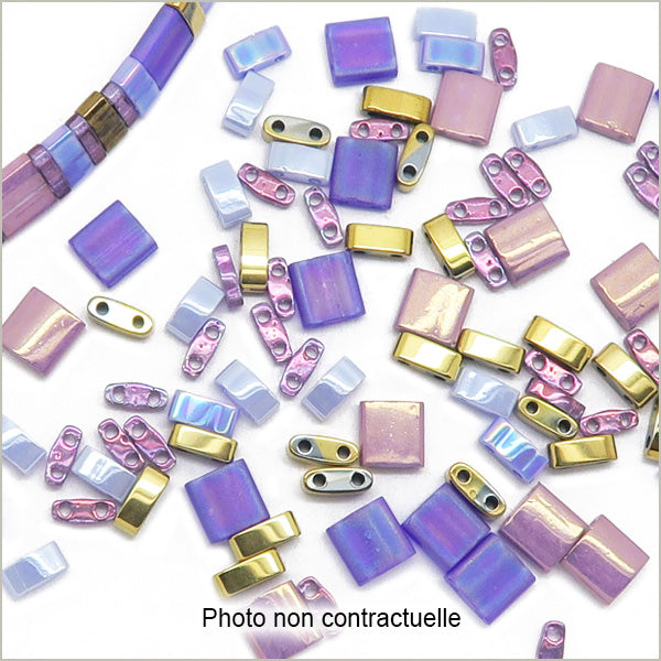 6g de mix de perles Tila iris