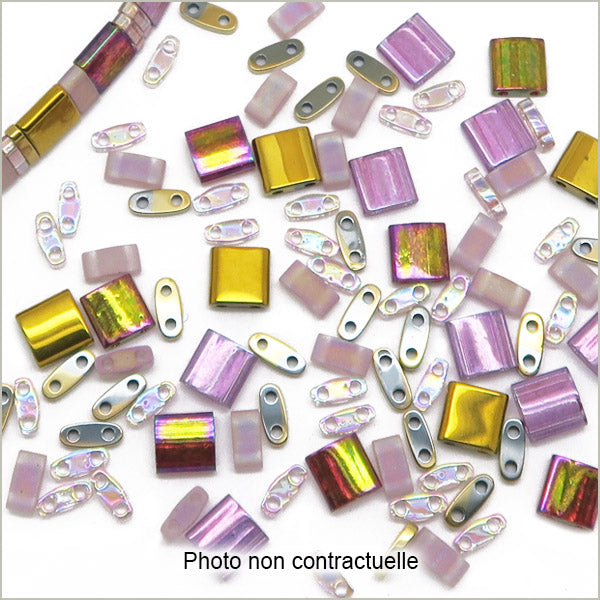 6g de mix de perles Tila ultraviolet