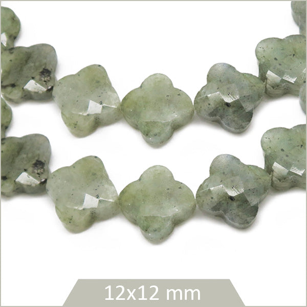 perles trèfles labradrorite