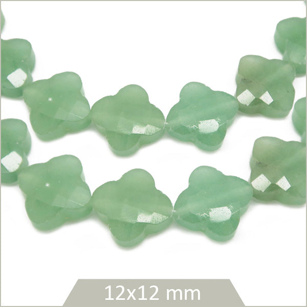 perles trefle aventurine