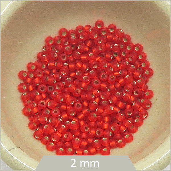 5g de perles Miyuki Rocaille 11/0, 0010F rouge